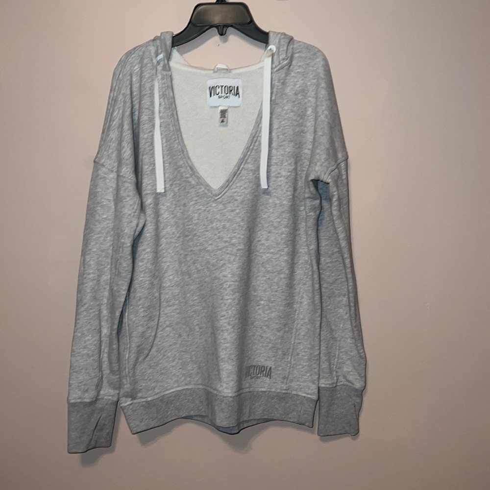 Victoria secret- Victoria sport gray hoodie